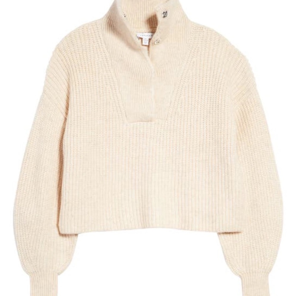 topshop stand collar sweater